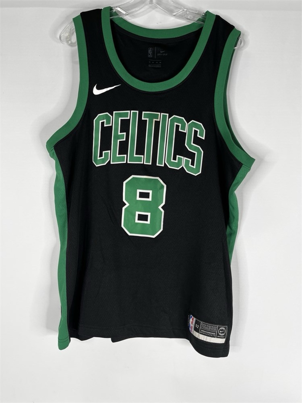 Nike Black and Green Boston Celtics #8 Walker Basketball Jersey XL